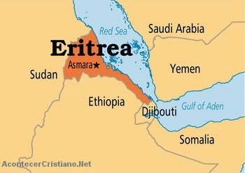 Ubicación de Eritrea