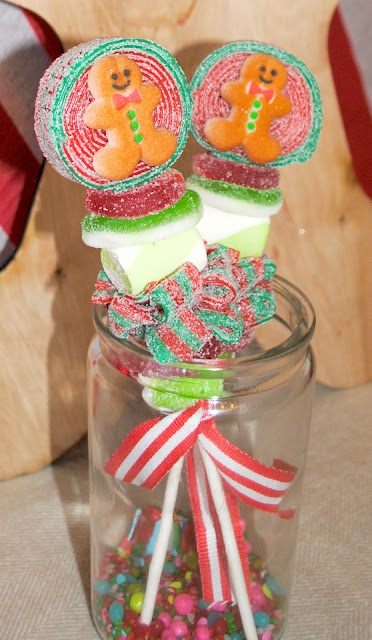 Candy Lollipops by Sweets Indeed at a Christmas party by Fizzy Party 