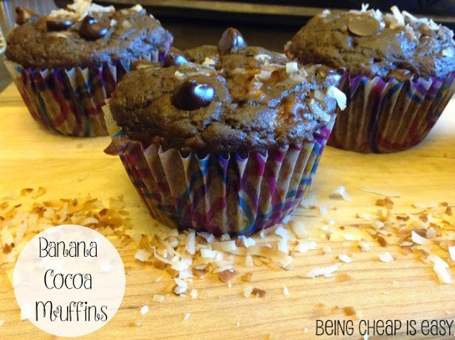 Healthy Snacks, Breakfast Muffins, Chocolate Muffins, Bananas, Overripe Bananas