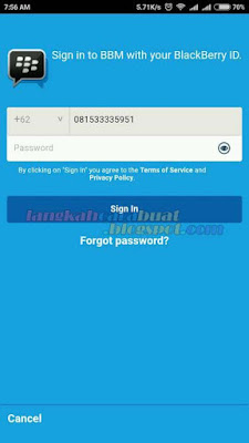 Cara Menghapus Akun BBM ID Secara Permanen