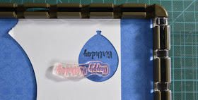 Align up the other part of the greeting stamp