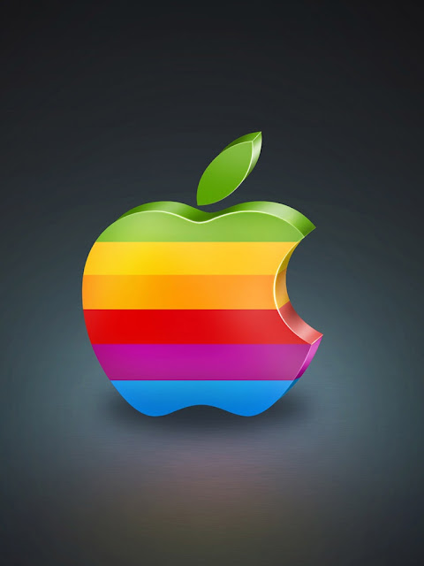  Colored Apple Logo for iPad Mini  Free iPad Retina HD Wallpapers