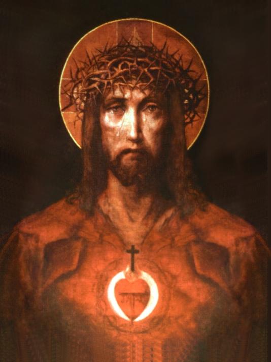 sacred heart of jesus. the Sacred Heart is passed