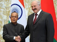 Pranab Mukharji in Belarus