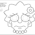 Máscaras para colorear de los Simpson