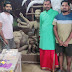 Mahasamund:  कोमाखान मां दुर्गा की प्रतिमाओं को दे रहे अंतिम जीवंत रूप ।