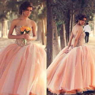 modern wedding dress; modern wedding dresses; modern wedding gown; simple wedding dress; simple wedding gown; peach wedding dress; peach wedding gown