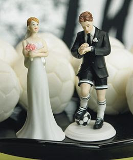 Sport wedding cake Topper