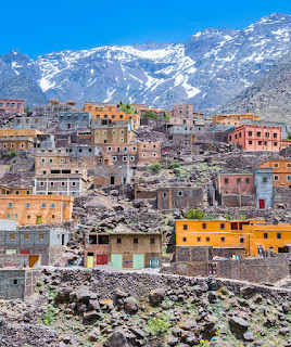 Imlil Village in the high Atlas Mountains Of Morocco