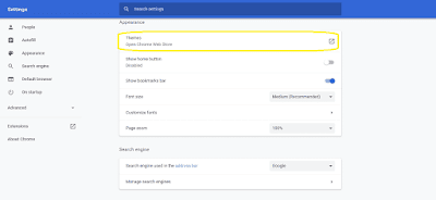 cara mengganti tema google chrome