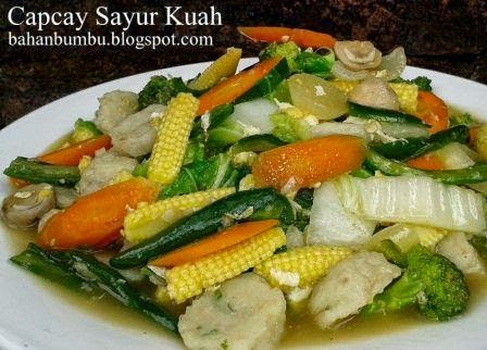  Resep  Capcay  Goreng  Sayuran Saus Tiram Bahan Bumbu Aneka 