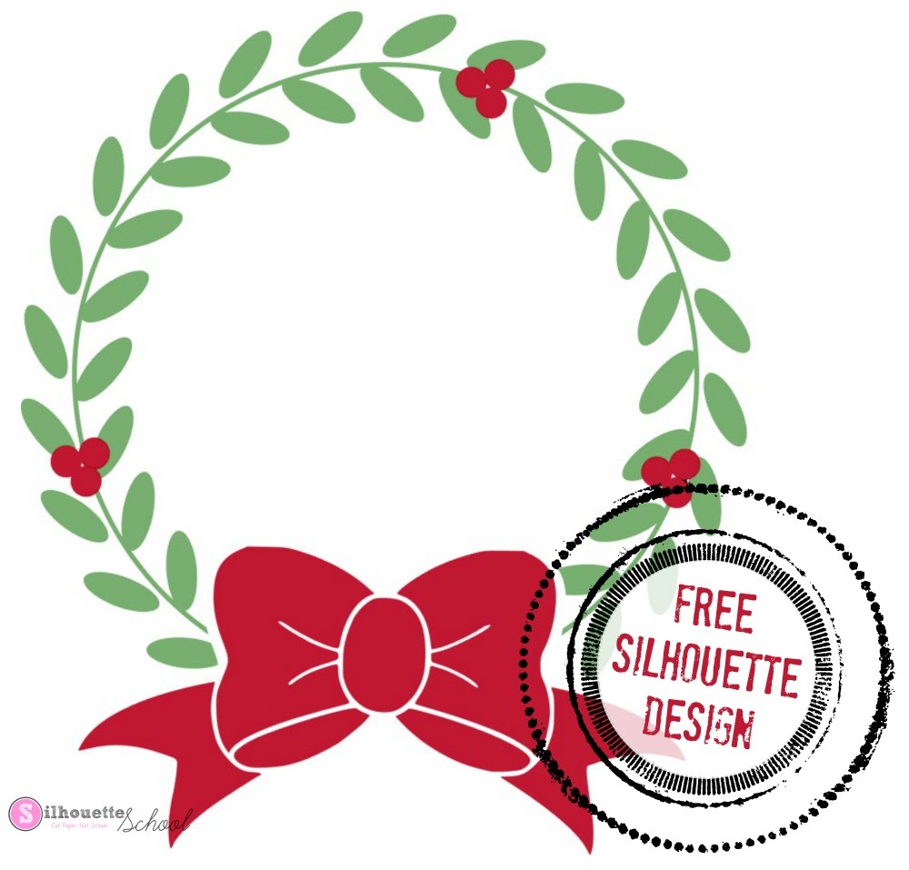 Download Free Holiday Wreath Silhouette Design File Silhouette School