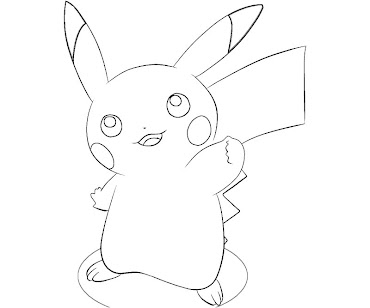 #13 Pikachu Coloring Page