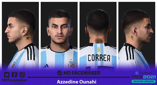 Ángel Correa Face For eFootball PES 2021