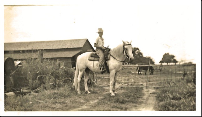 Dad on horse in Cresent, Oklahoma