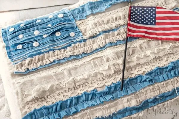 fabric scrap flag