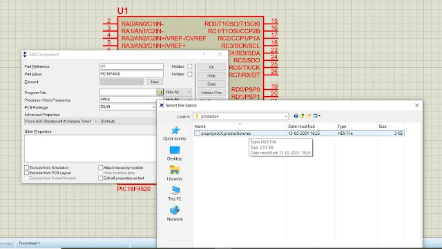 uploading hex file to PIC controller