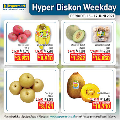 Katalog Promo Hypermart Terbaru periode 15 - 17 Juni 2021