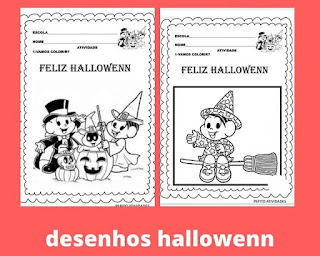 Desenhos de hallowenn para colorir e imprimir