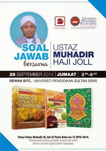 berita@pustaka : Aktiviti Pesta Buku -- Soal Jawab Bersama Ustaz Muhadir Hj Joll