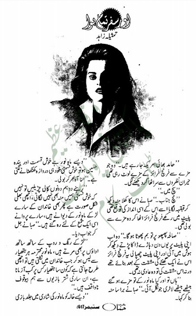 Free online reading Aur safar tamam hua novel by Tamsila Zahid