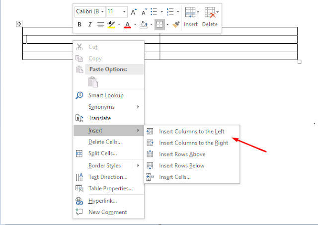 Cara Menambah Baris Kolom Tabel di Microsoft Word