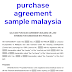 sale and purchase agreement sample malaysia