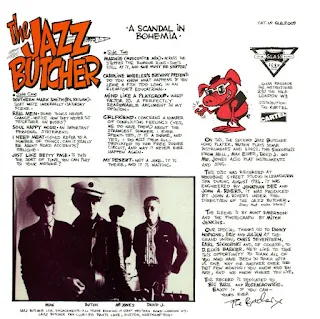 ALBUM: la contra portada de "A Scandal in Bohemia" por THE JAZZ BUTCHER