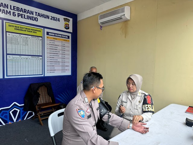  SiDokkes Polres Cilegon Polda Banten patroli Pengecekan Kesehatan kepada personil.