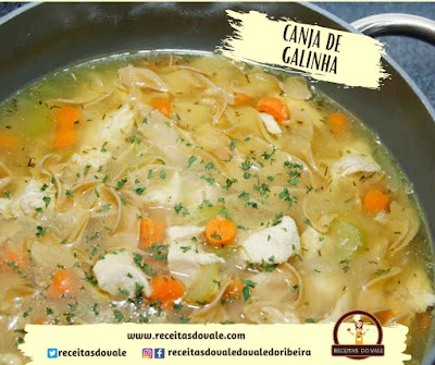 Receita de Canja de Galinha