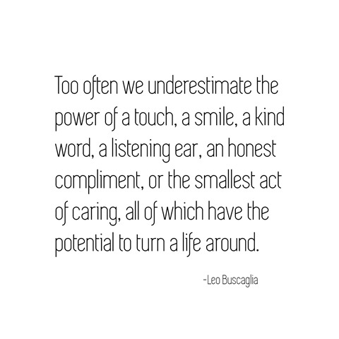 we underestimate -- buscaglia