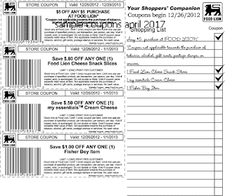 Grocery coupons april