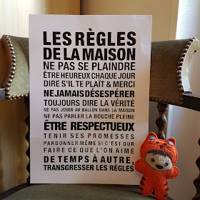Affiche Les règles de la maison