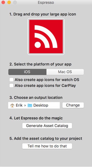 Espresso is an easy-to-use app icon generator.