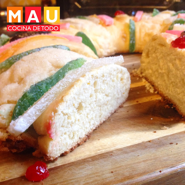 rosca de reyes tradicional facil casera dia pan esponjado receta