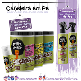 Produtos Liberados Maria Molinha Cocada - Aspa (Águas Milagrosas liberadas para No Poo, Cremes para Pentear e Espuminha liberados para Low Poo)