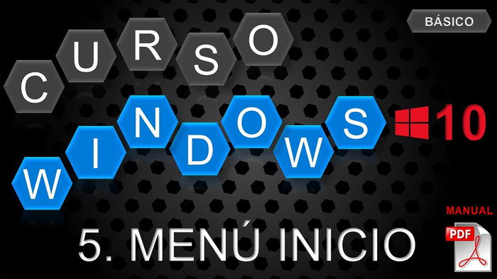 descargar el manual pdf gratis del curso windows 10 basico para saber usar el menu de inicio