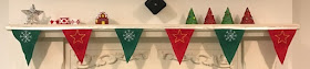 How to make embroidered felt Christmas bunting