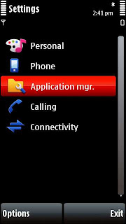 Settings Nokia 5800