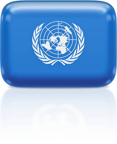 United Nations flag clipart rectangular