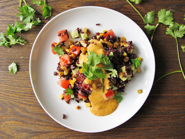 Black Rice and Bean Salad 