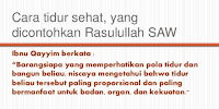 Hidup Sehat Ala Rasulullah