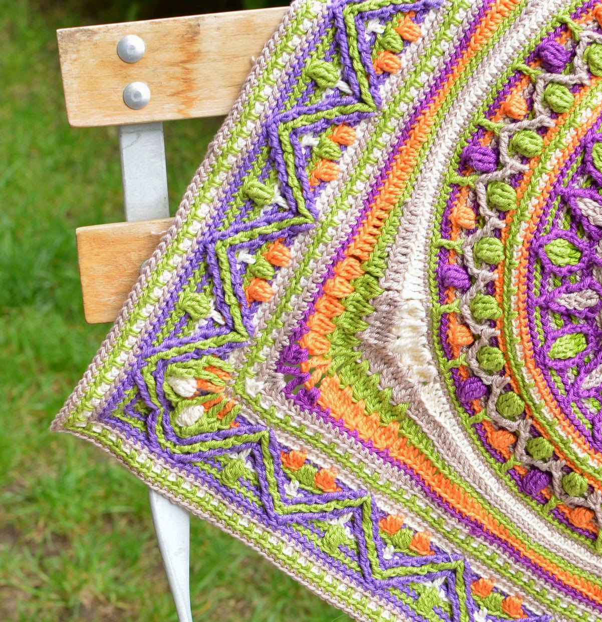 Large square with mandala can serve as a pillow cover or a rug