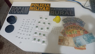 JOVEM DE 20 ANOS É PRESO POR TRÁFICO DE DROGAS EM CAMPINA DA LAGOA