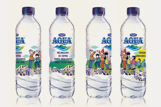 Sanchia Draws AQUA  Temukan Indonesiamu Label Design 