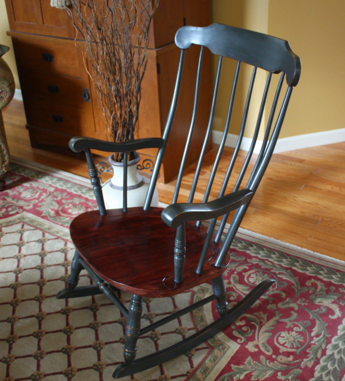 Antique Colonial Rocking Chair