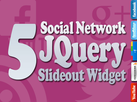 5 Social Network JQuery Widget