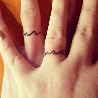 wedding ring tattoos for him