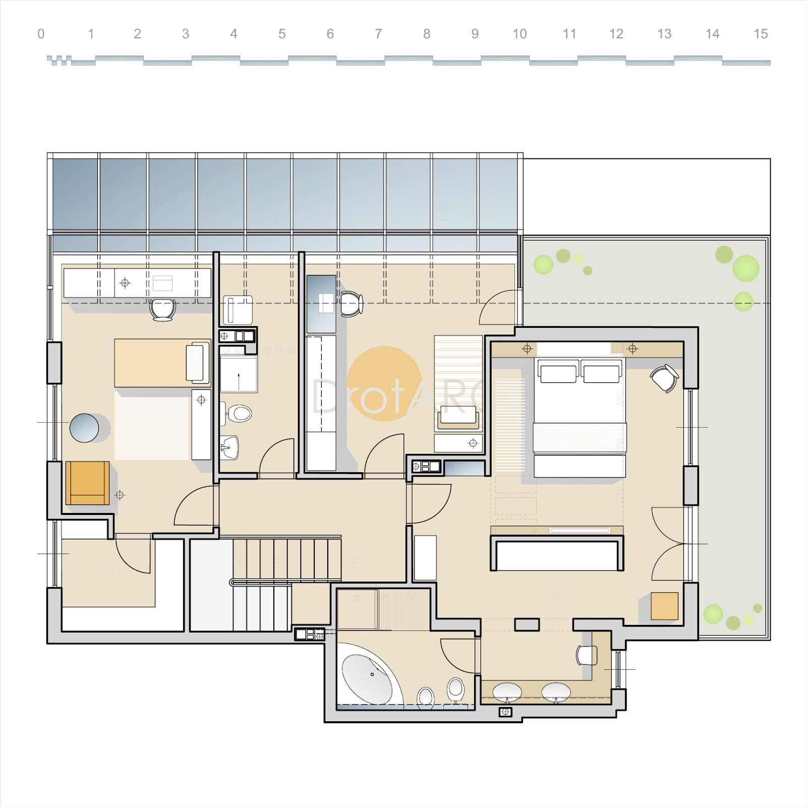 2 Bedroom Duplex Apartment Plans