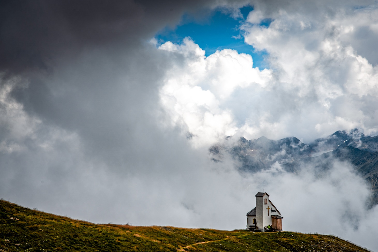 Sölden, kapliczka w Alpach